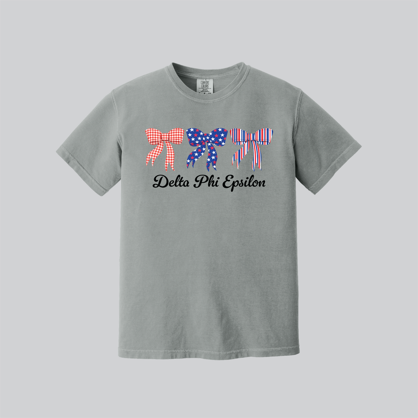 Patriotic Bows Tee, Fourth of July, Comfort Colors