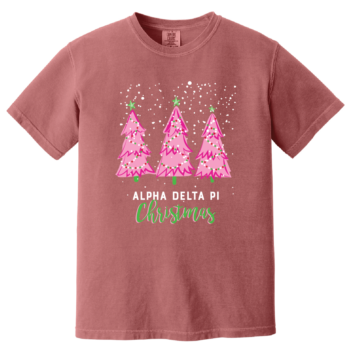 Christmas Tree Short Sleeve Tee, Comfort Colors