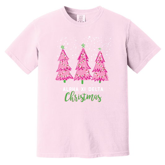 Christmas Tree Short Sleeve Tee, Comfort Colors