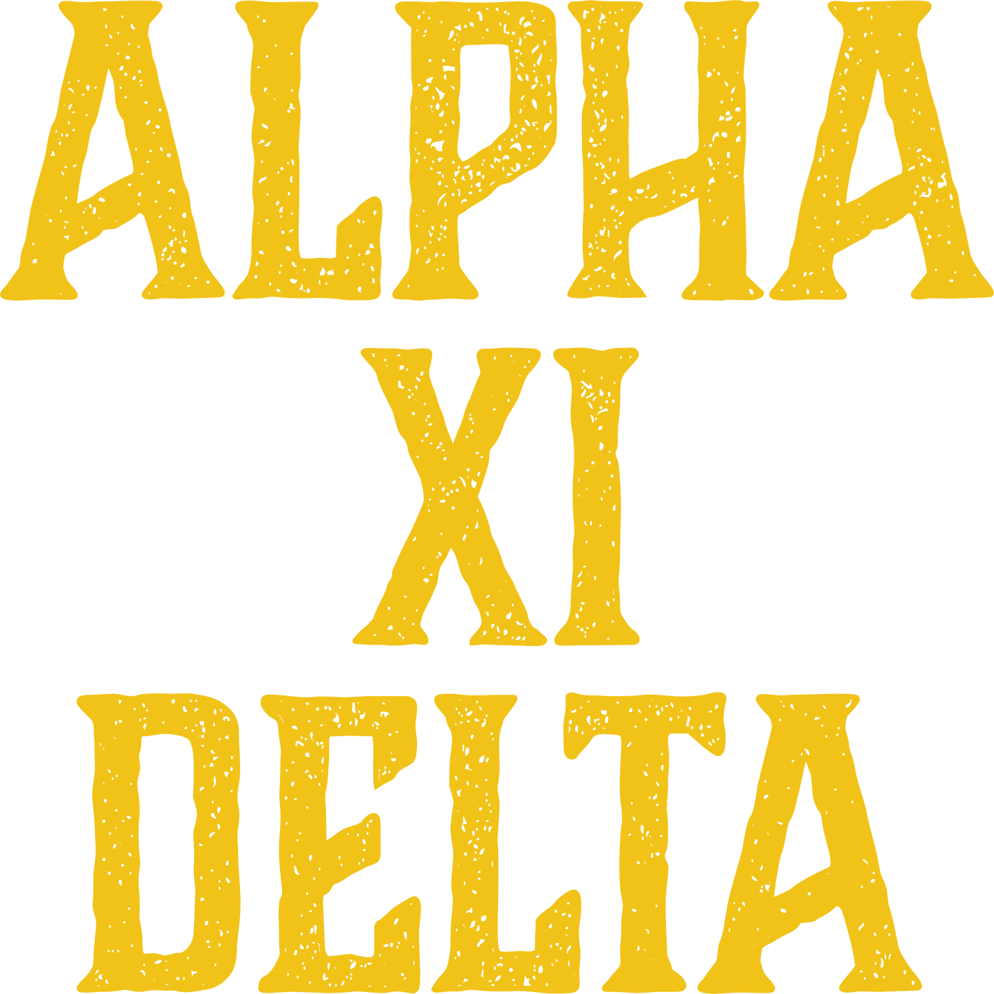 Alpha Xi Delta, Full Name with Texture - Sorority