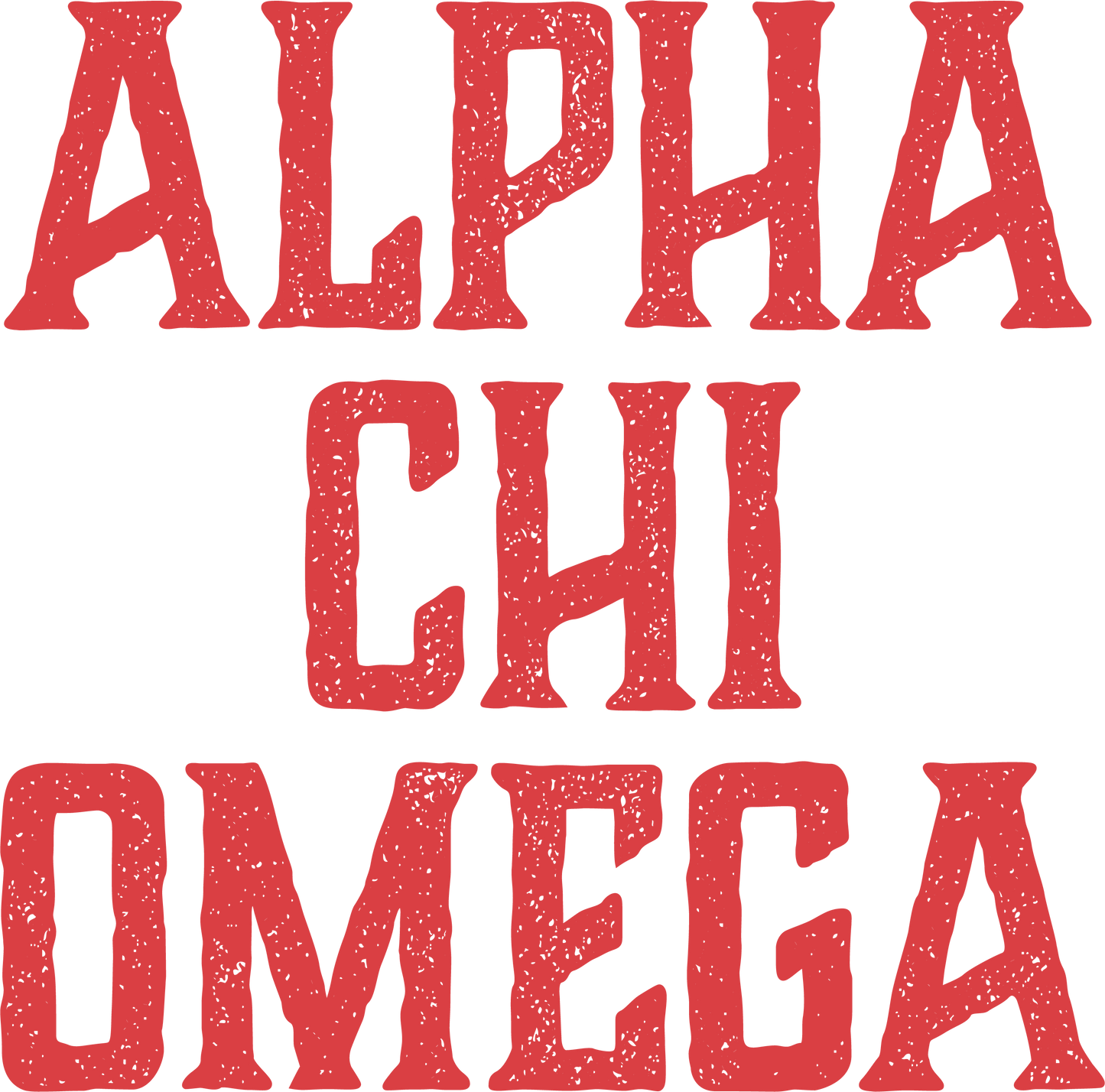 Alpha Chi Omega, Full Name with Texture - Sorority