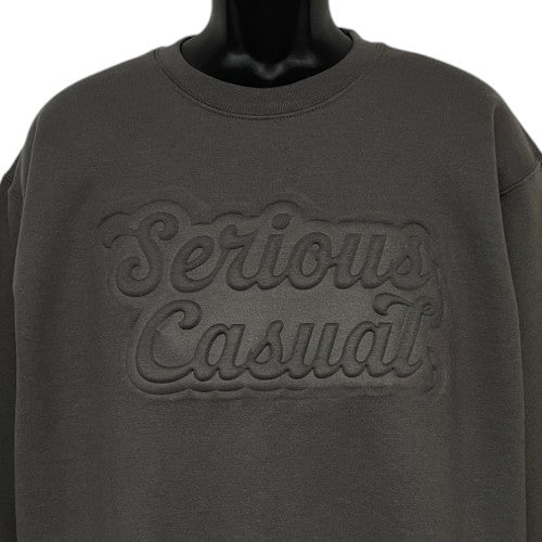 Embossed Script Crewneck - Serious Casual
