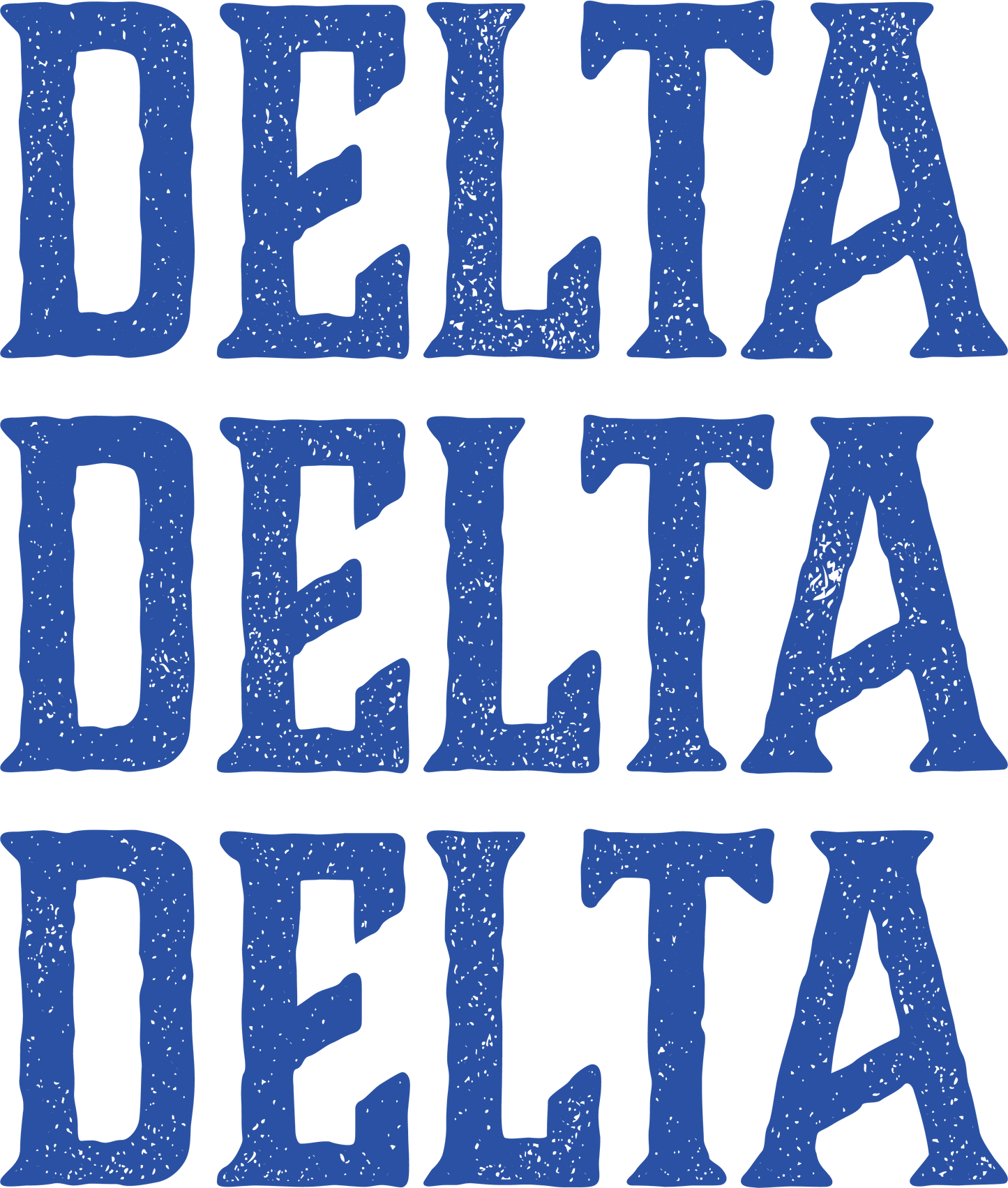Delta Delta Delta, Full Name with Texture - Sorority