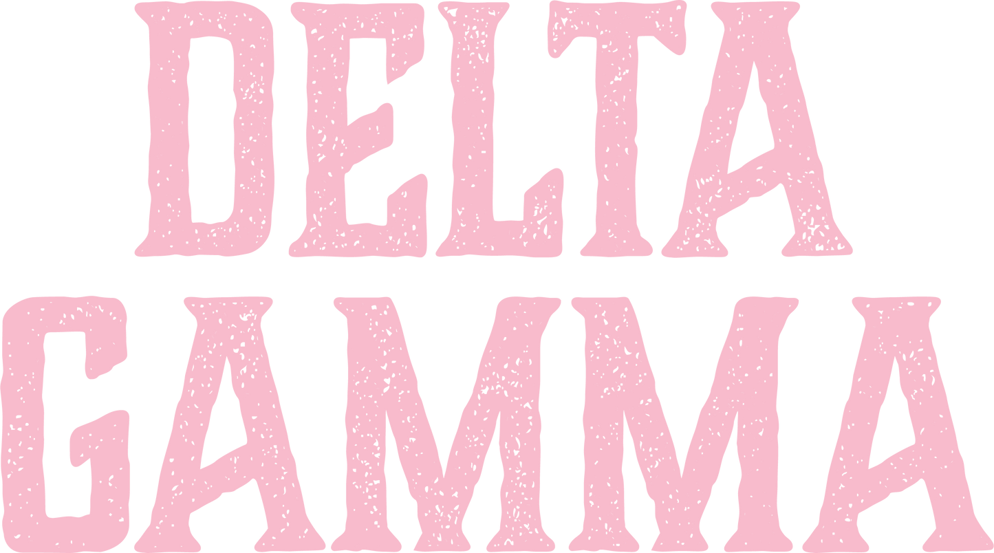 Delta Gamma, Full Name with Texture - Sorority