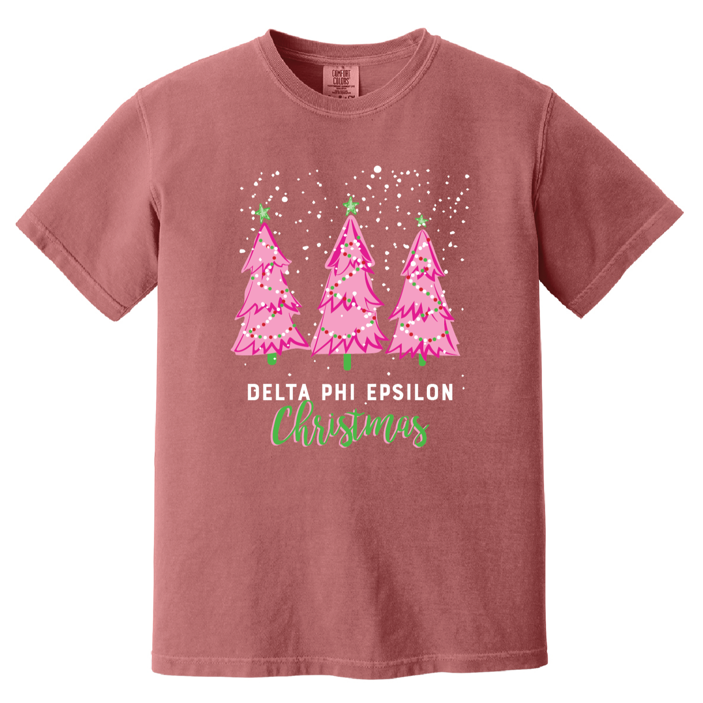 Christmas Tree Short Sleeve Tee, Comfort Colors