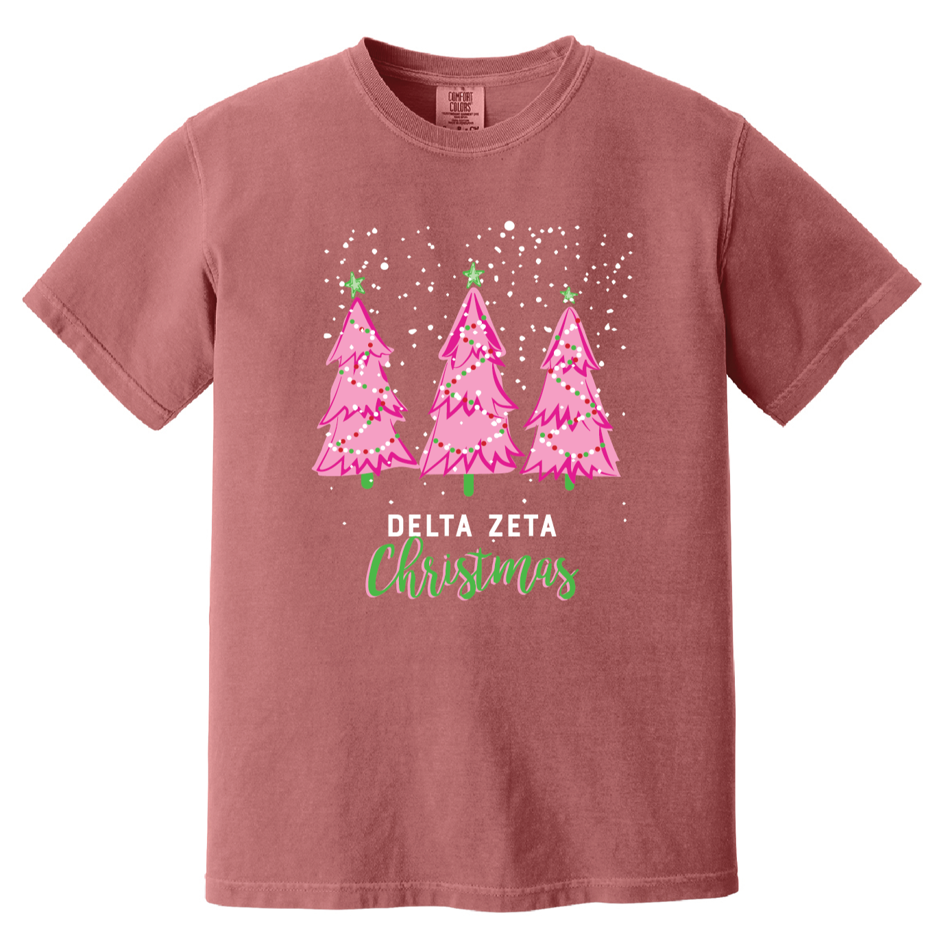 Christmas Tree Short Sleeve Tee, Comfort Colors