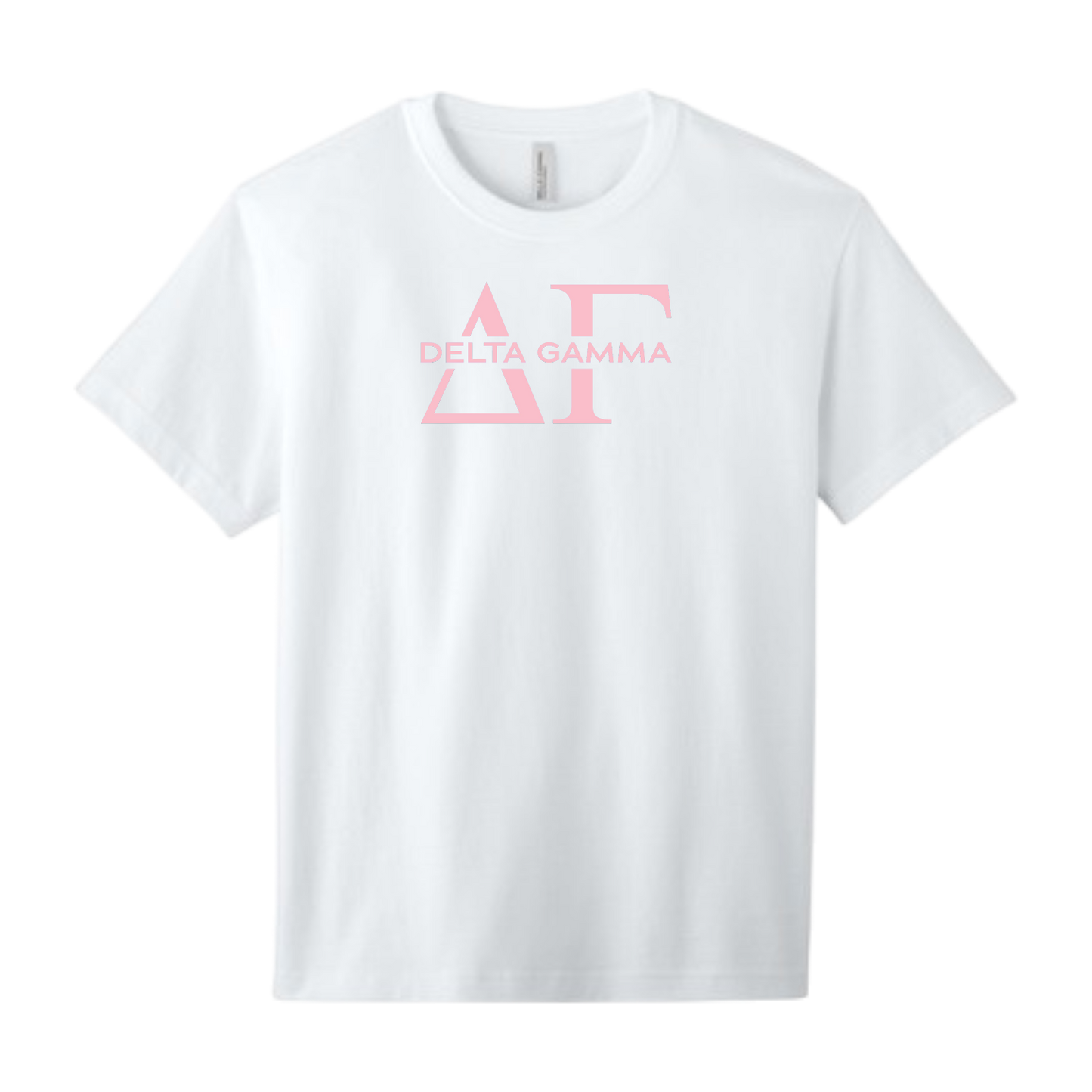 Delta Gamma, Split Greek Letters Tee - Sorority