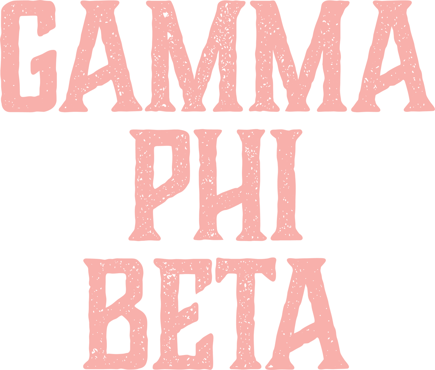 Gamma Phi Beta, Full Name with Texture - Sorority