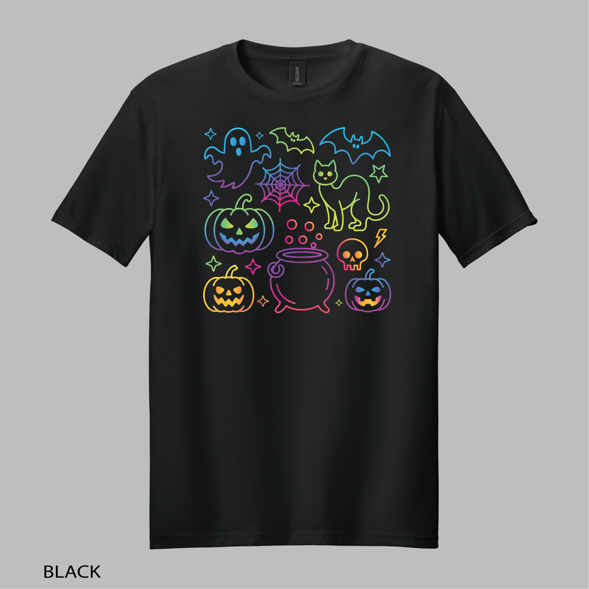 Halloween Mashup Neon Tee