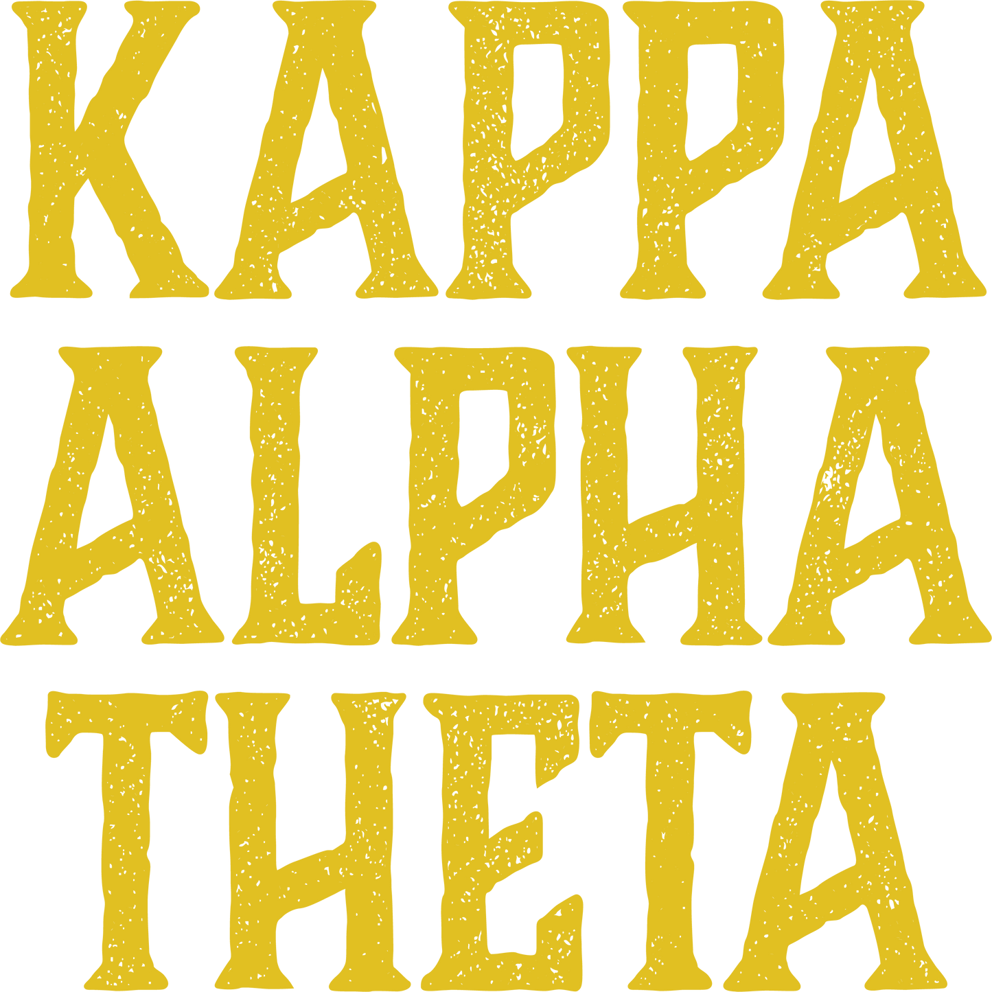 Kappa Alpha Theta, Full Name with Texture - Sorority