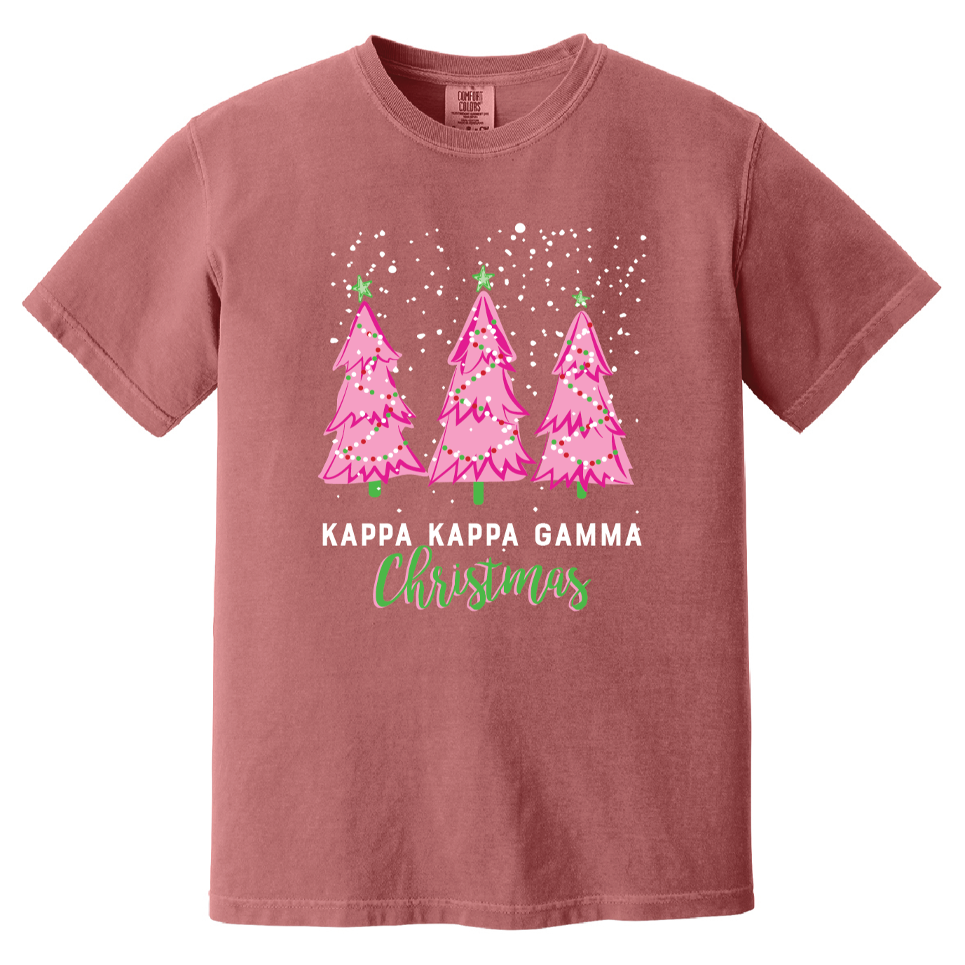 Christmas Tree Short Sleeve Tee, Comfort Colors