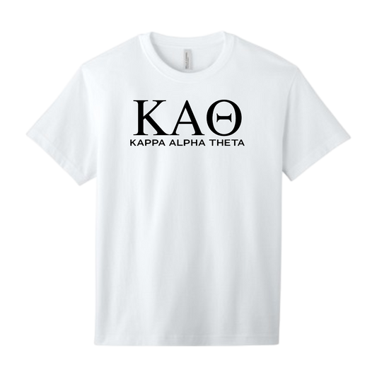 Kappa Alpha Theta, Greek Letters Tee - Sorority