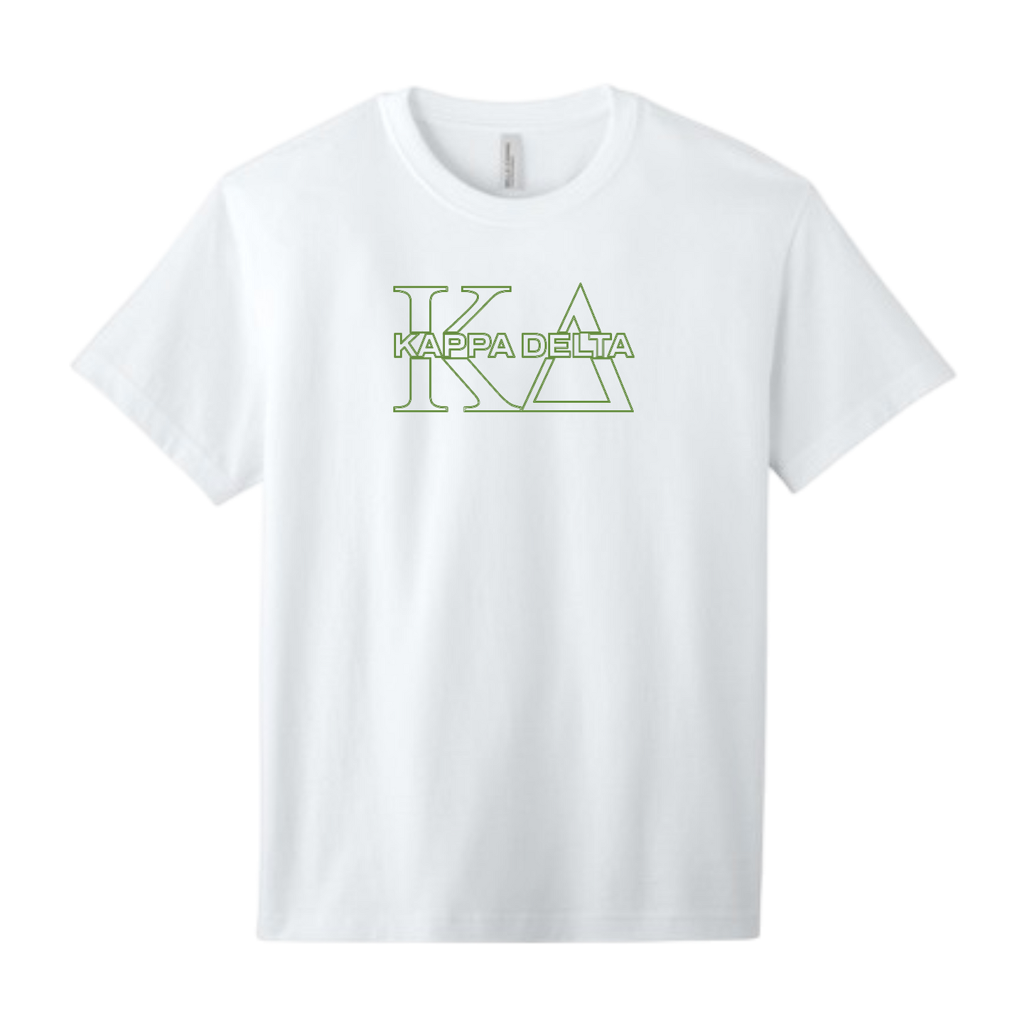 Kappa Delta, Split Greek Letters Tee - Sorority