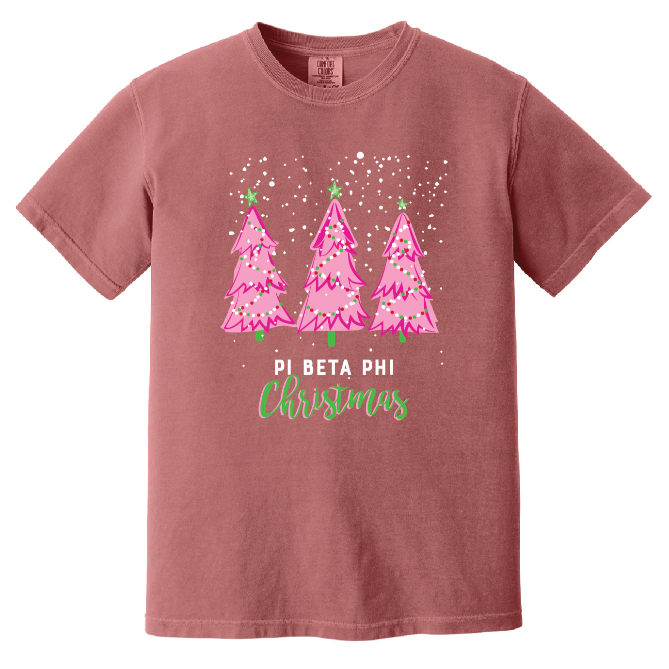 Christmas Tree Short Sleeve Tee, Comfort Colors