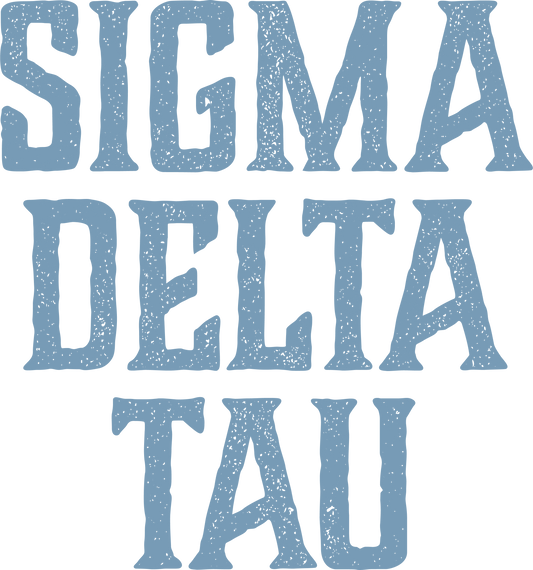 Sigma Delta Tau, Full Name with Texture - Sorority