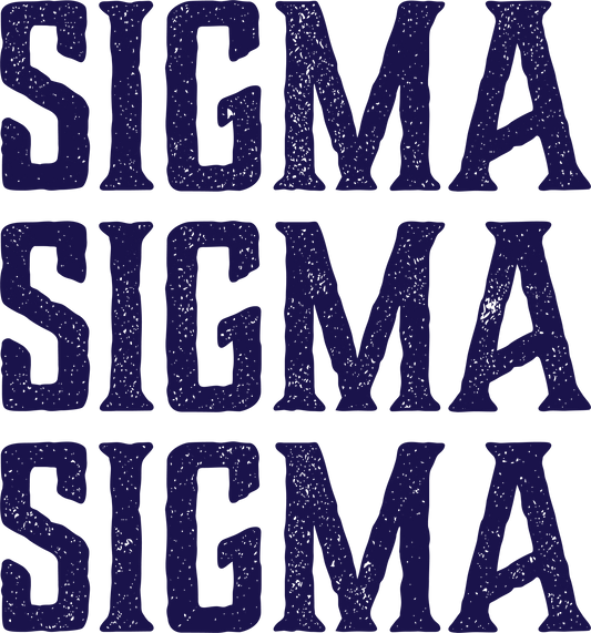 Sigma Sigma Sigma, Full Name with Texture - Sorority