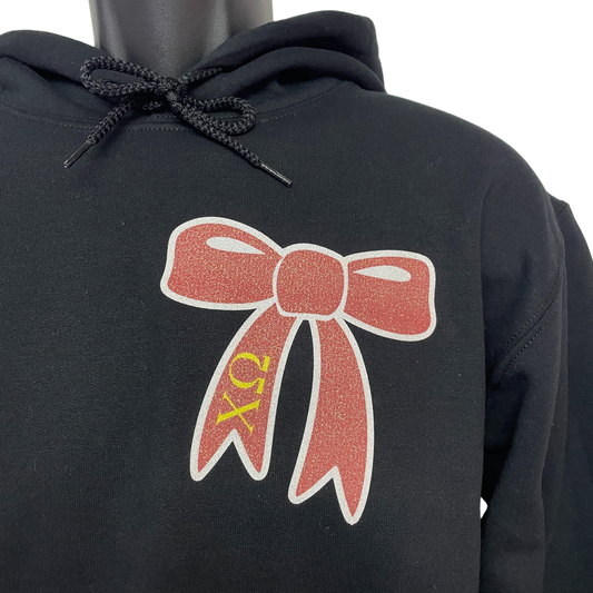 Chi Omega, Glitter Bow - Sorority