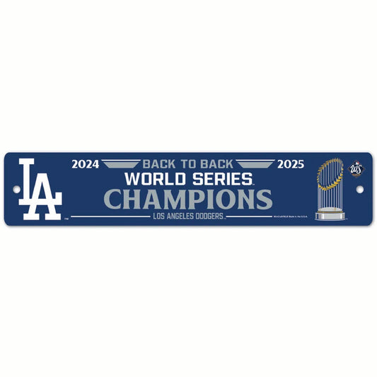 World Series Champions Street / Zone Sign 3.75" x 19" - TFC