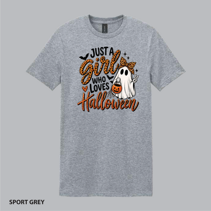 A Girl Who Loves Halloween Tee