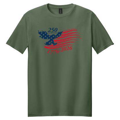 Scratched Eagle Flag Shirt - TFC