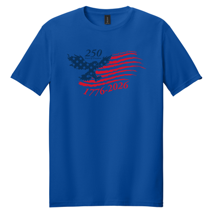 Scratched Eagle Flag Shirt - TFC