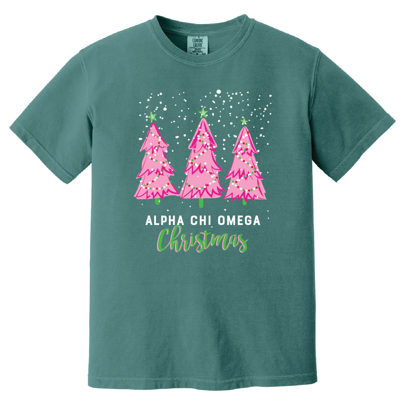 Christmas Tree Short Sleeve Tee, Comfort Colors