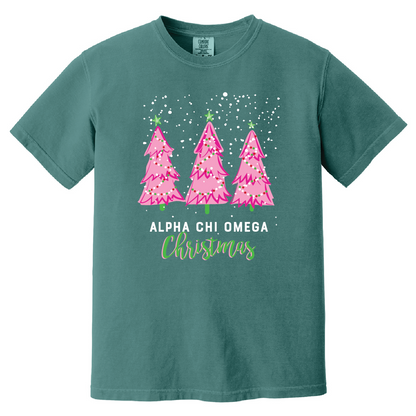 Christmas Tree Short Sleeve Tee, Comfort Colors