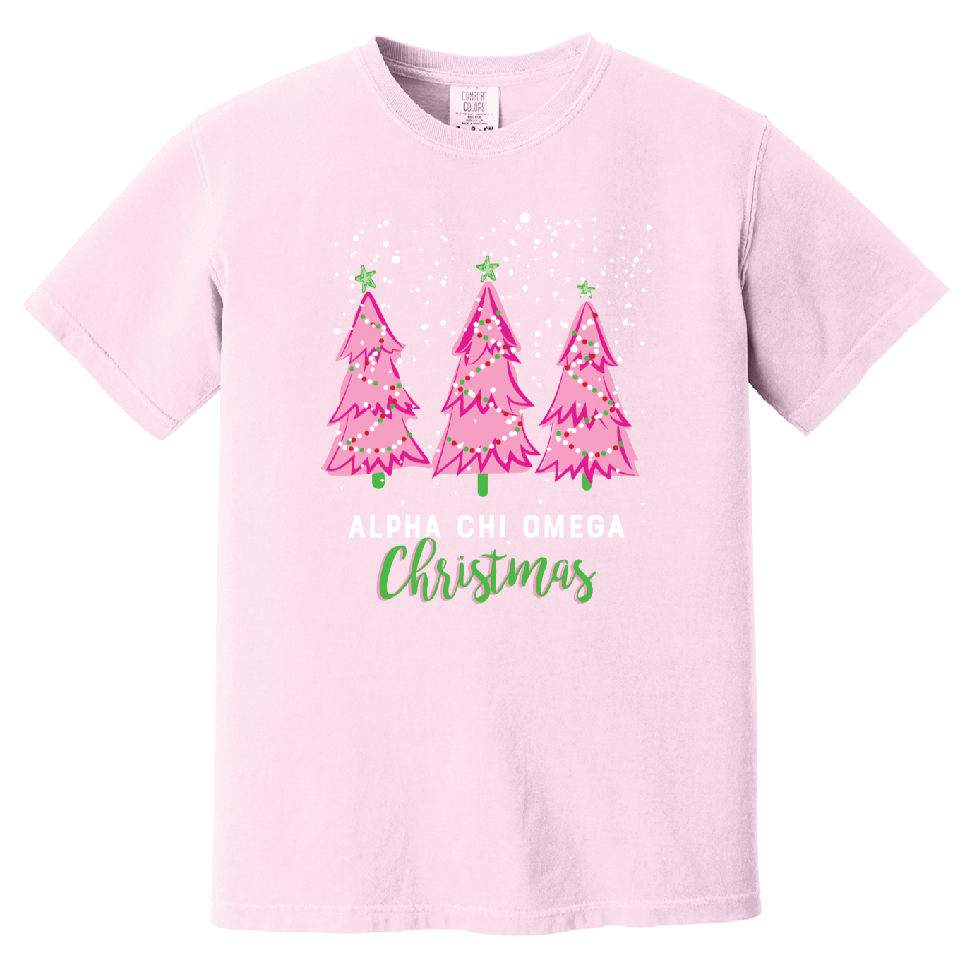Christmas Tree Short Sleeve Tee, Comfort Colors