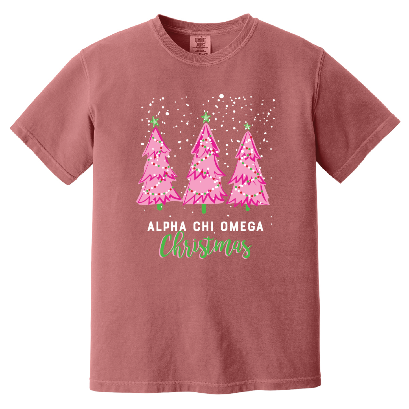 Christmas Tree Short Sleeve Tee, Comfort Colors