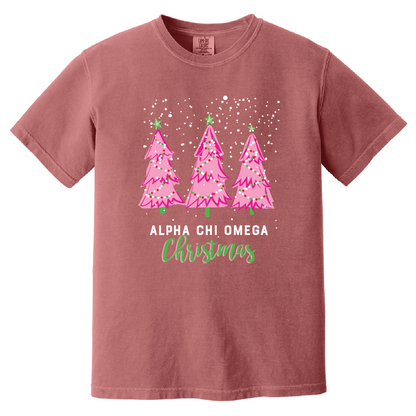 Christmas Tree Short Sleeve Tee, Comfort Colors