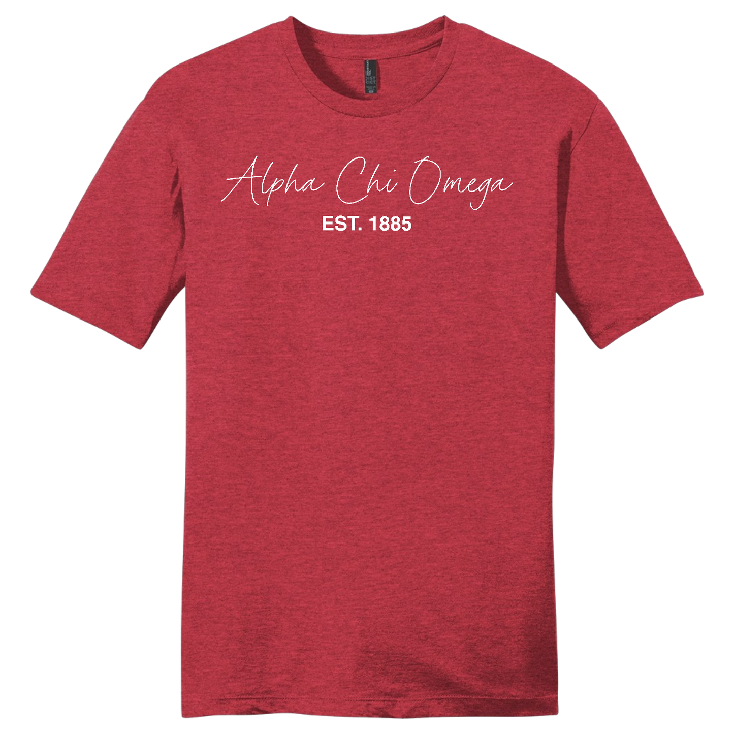 Alpha Chi Omega, Script Est. Tee - Sorority