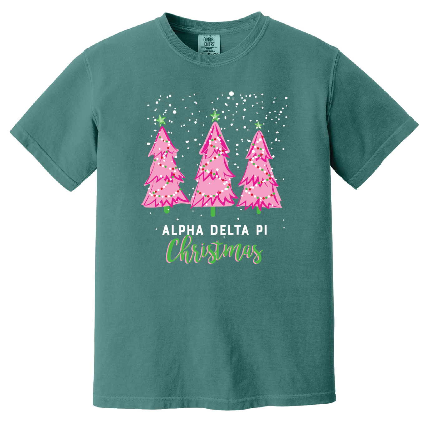 Christmas Tree Short Sleeve Tee, Comfort Colors