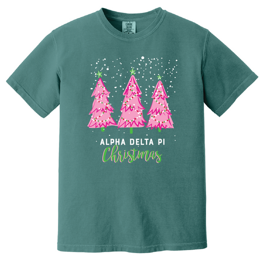 Christmas Tree Short Sleeve Tee, Comfort Colors