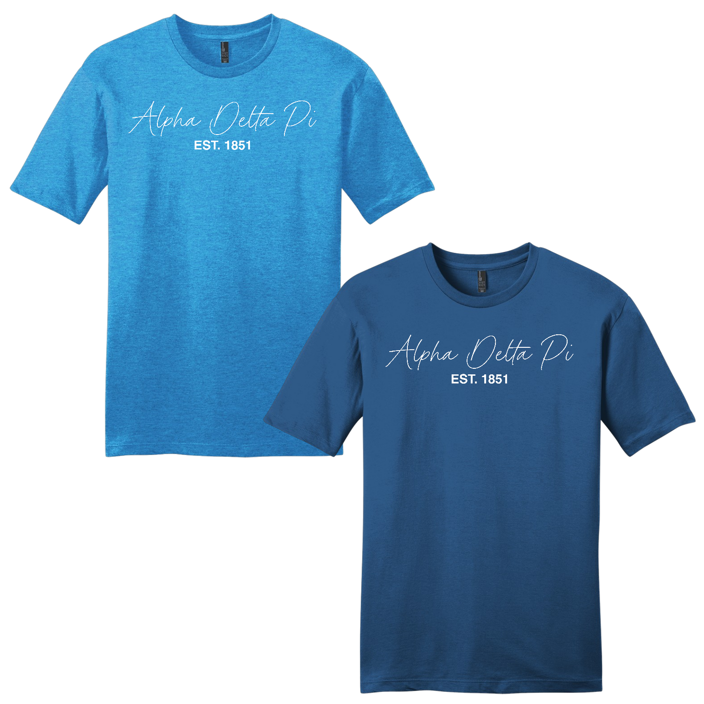 Alpha Delta Pi, Script Est. Tee - Sorority