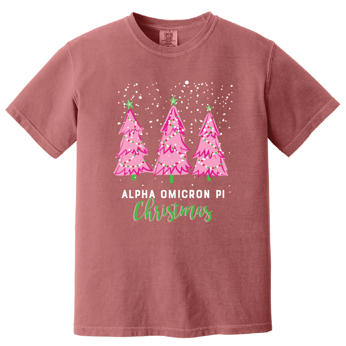 Christmas Tree Short Sleeve Tee, Comfort Colors
