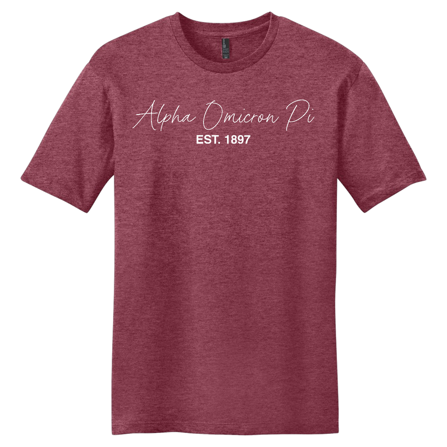 Alpha Omicron Pi, Script Est. Tee - Sorority