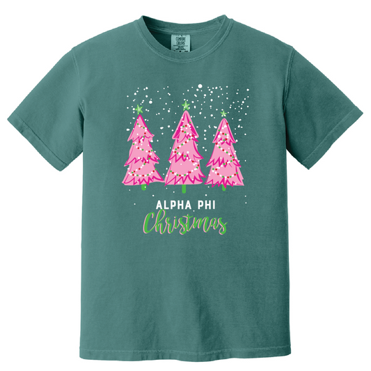 Christmas Tree Short Sleeve Tee, Comfort Colors