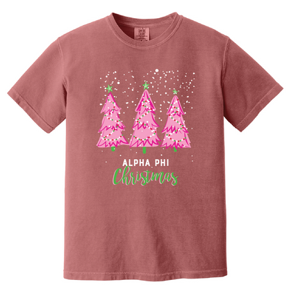 Christmas Tree Short Sleeve Tee, Comfort Colors