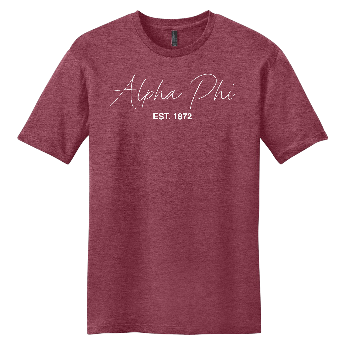 Alpha Phi, Script Est. Tee - Sorority
