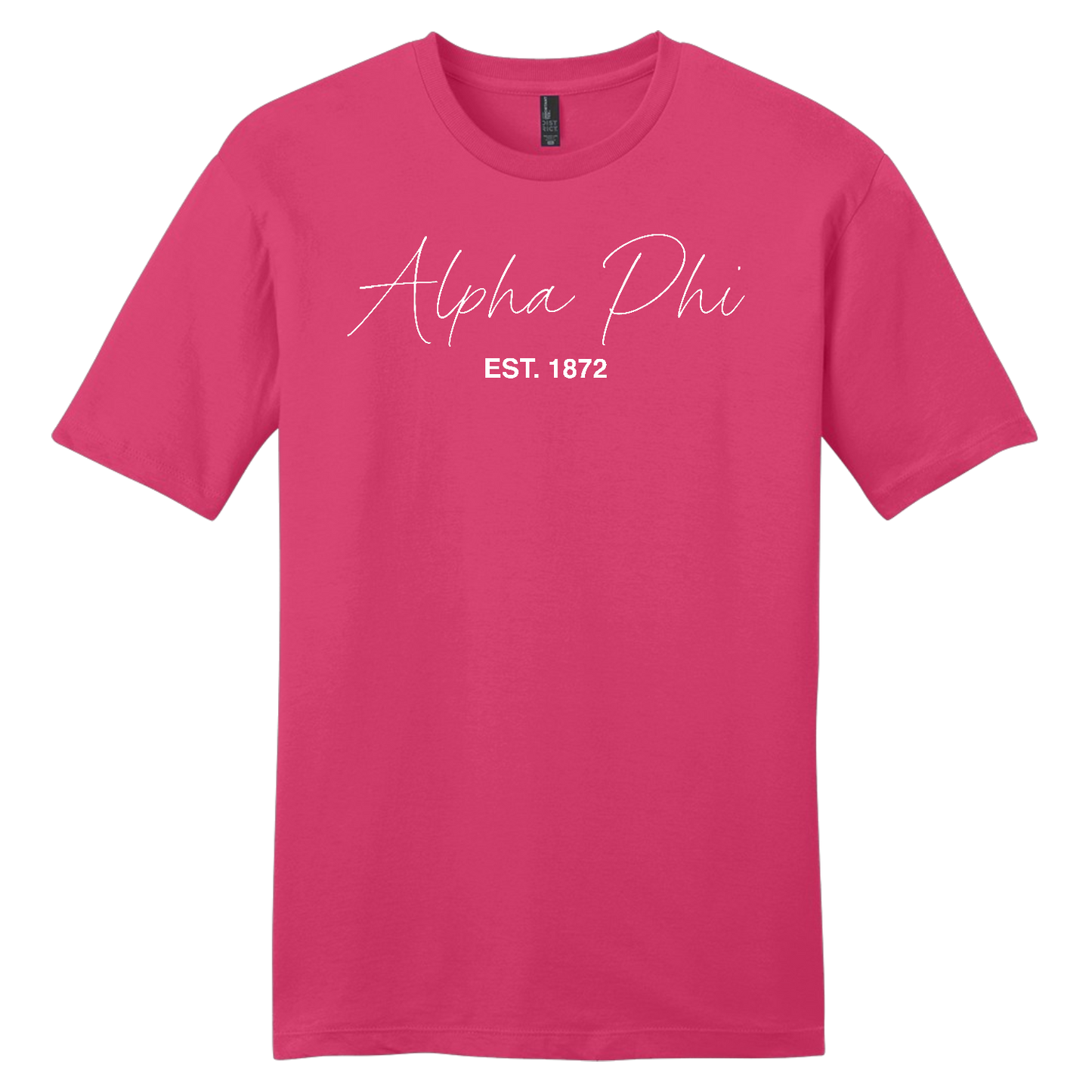 Alpha Phi, Script Est. Tee - Sorority