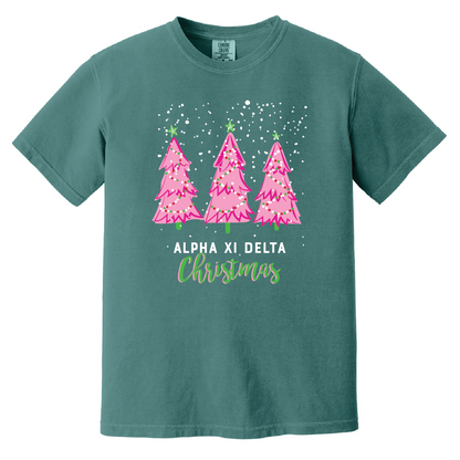 Christmas Tree Short Sleeve Tee, Comfort Colors