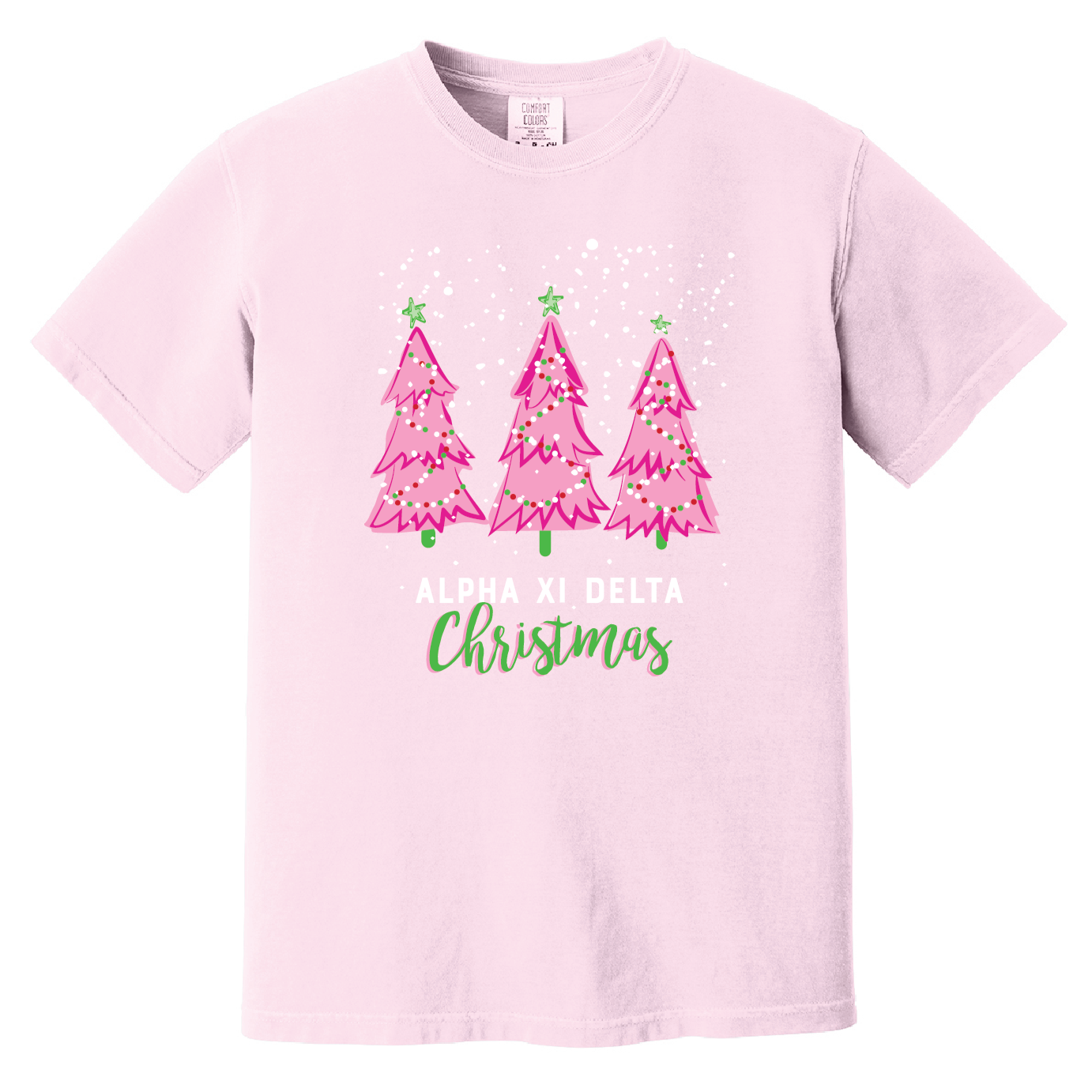 Christmas Tree Short Sleeve Tee, Comfort Colors