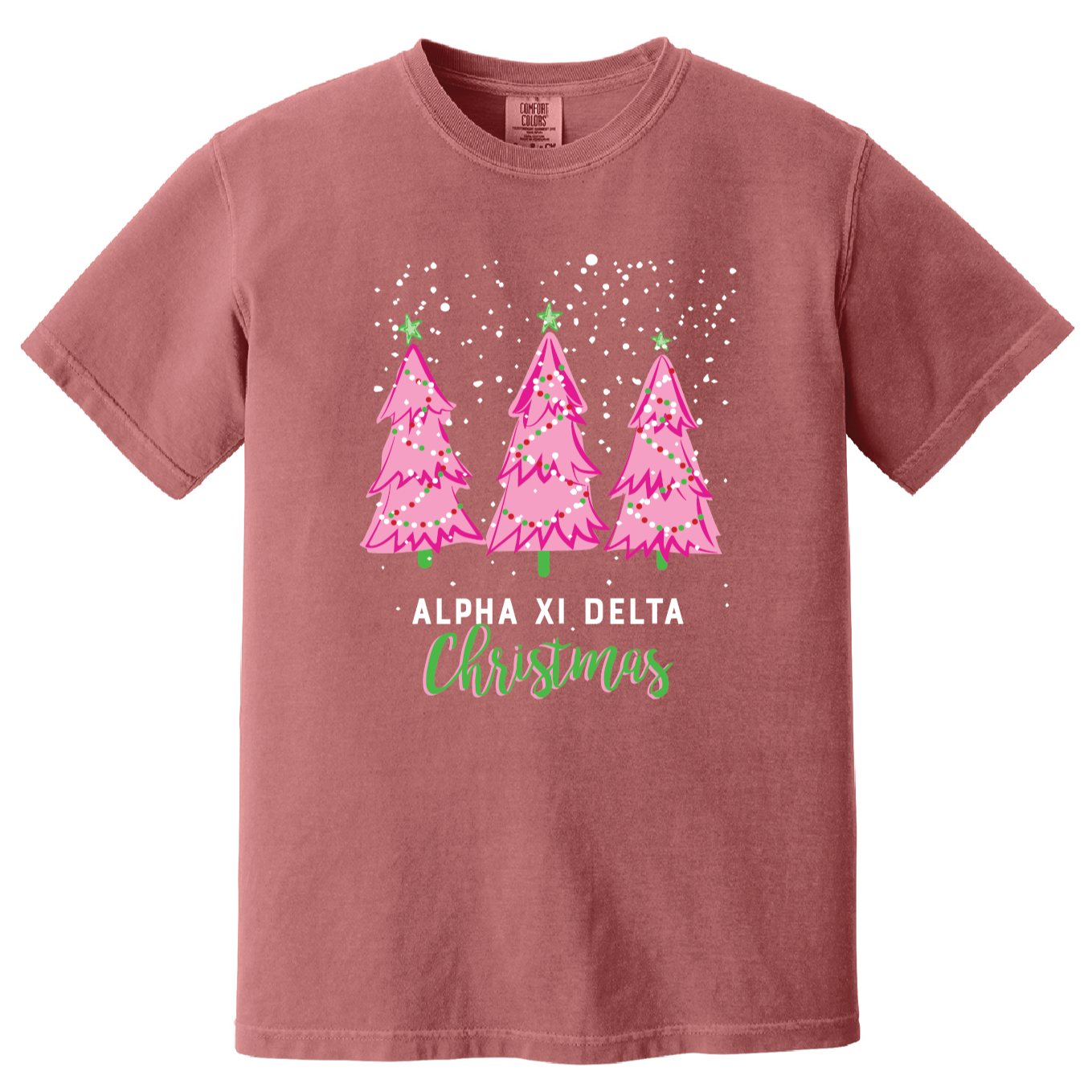 Christmas Tree Short Sleeve Tee, Comfort Colors