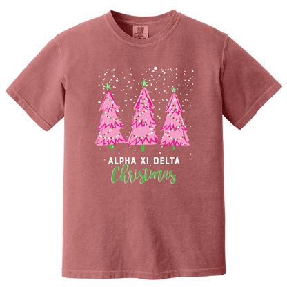 Christmas Tree Short Sleeve Tee, Comfort Colors