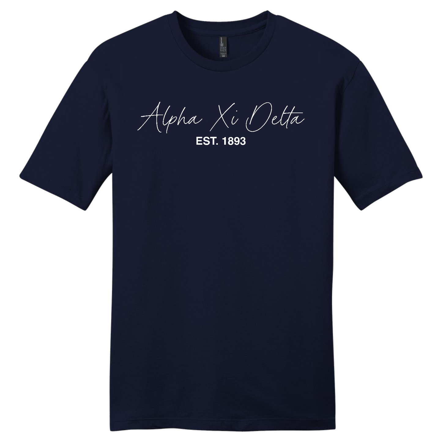 Alpha Xi Delta, Script Est. Tee - Sorority
