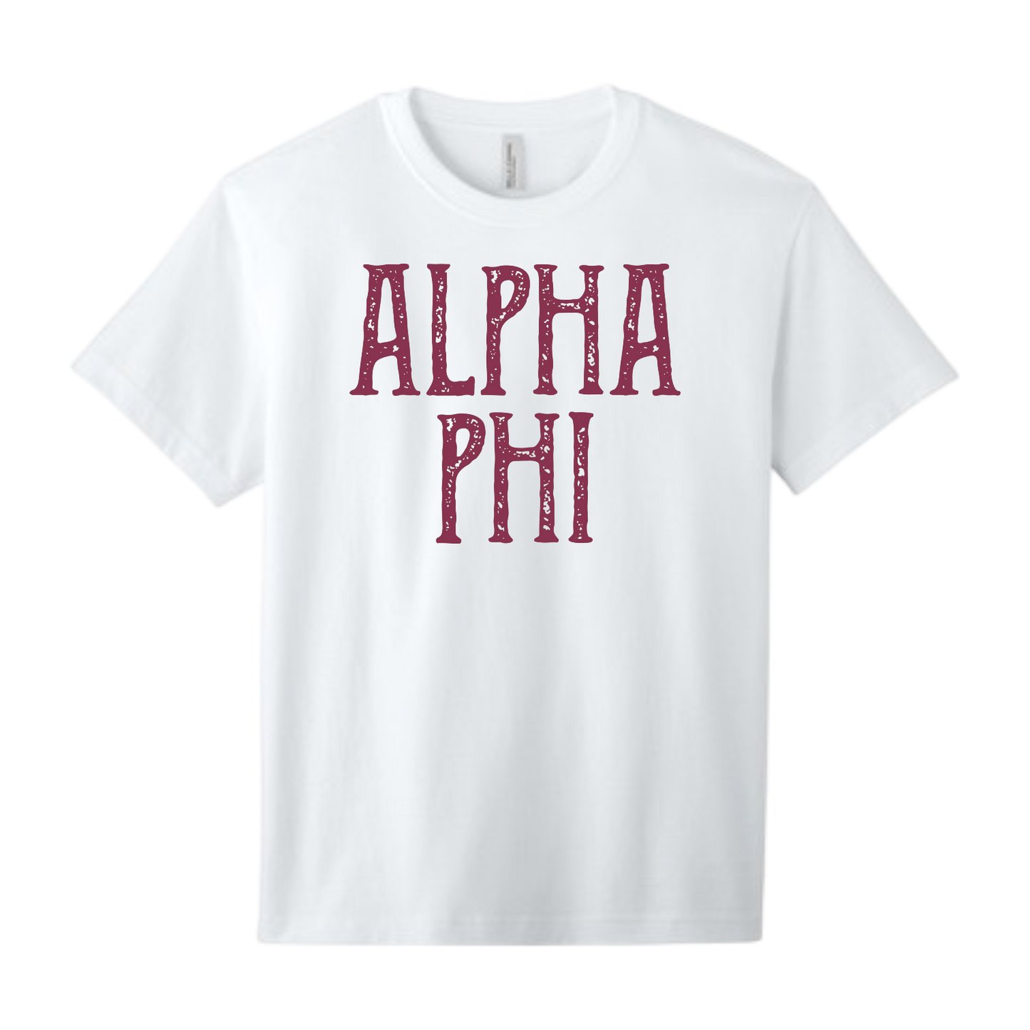 Alpha Phi, Full Name with Texture - Sorority