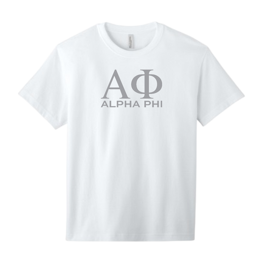 Alpha Phi, Greek Letters Tee - Sorority