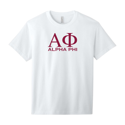 Alpha Phi, Greek Letters Tee - Sorority