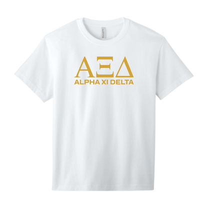 Alpha Xi Delta, Greek Letters Tee - Sorority