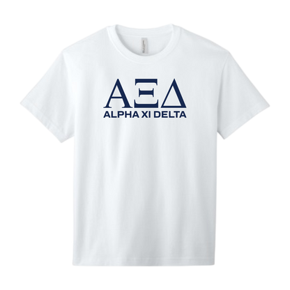 Alpha Xi Delta, Greek Letters Tee - Sorority